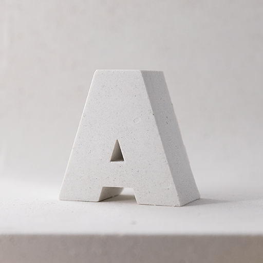 "A" tiny magnetic letter