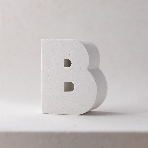 "B" tiny magnetic letter