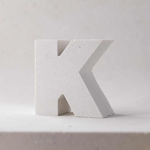 "K" tiny magnetic letter