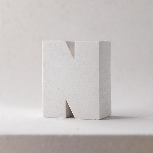 "N" tiny magnetic letter