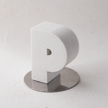 "P" tiny magnetic letter