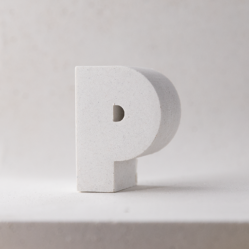 "P" tiny magnetic letter