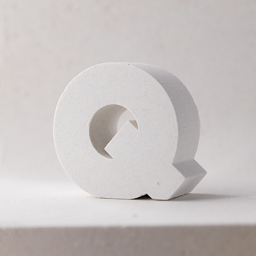 "Q" tiny magnetic letter