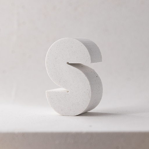 "S" tiny magnetic letter