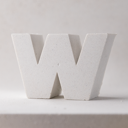 "W" tiny magnetic letter