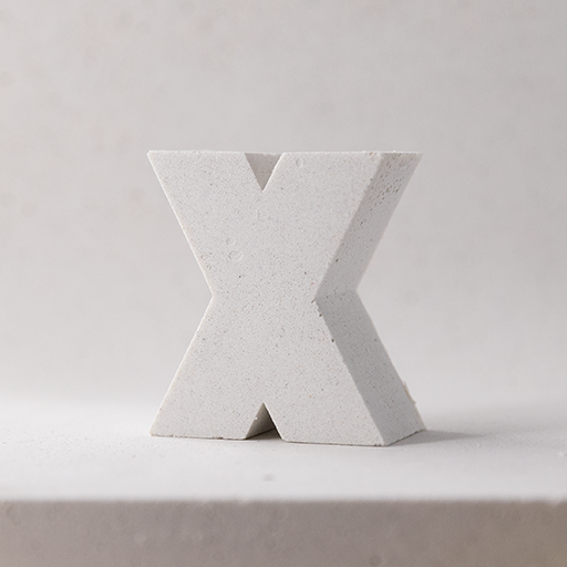 "X" tiny magnetic letter