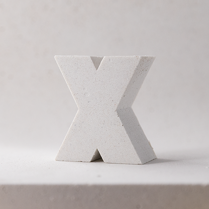 "X" tiny magnetic letter