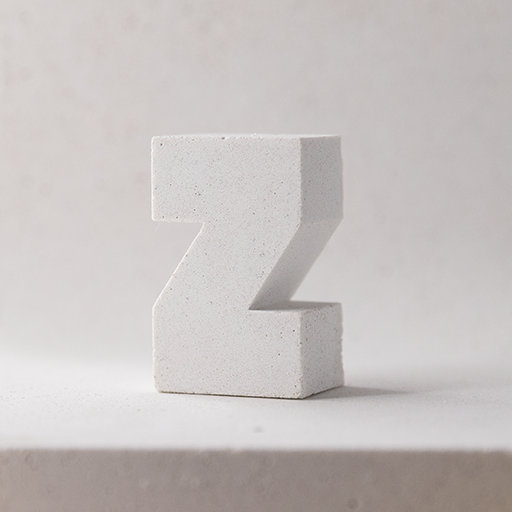 "Z" tiny magnetic letter